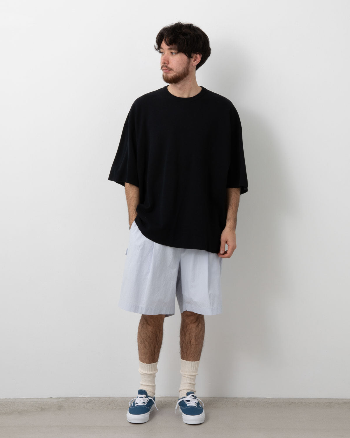 COTTON BAGGY SHORTS