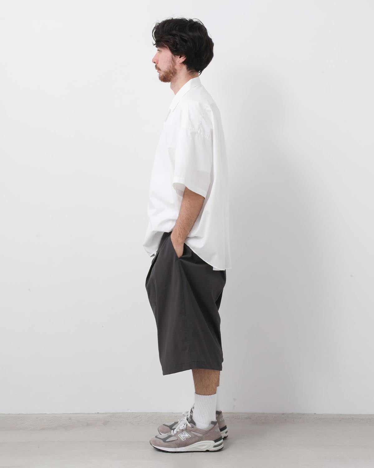 NYLON BAGGY LONG SHORTS