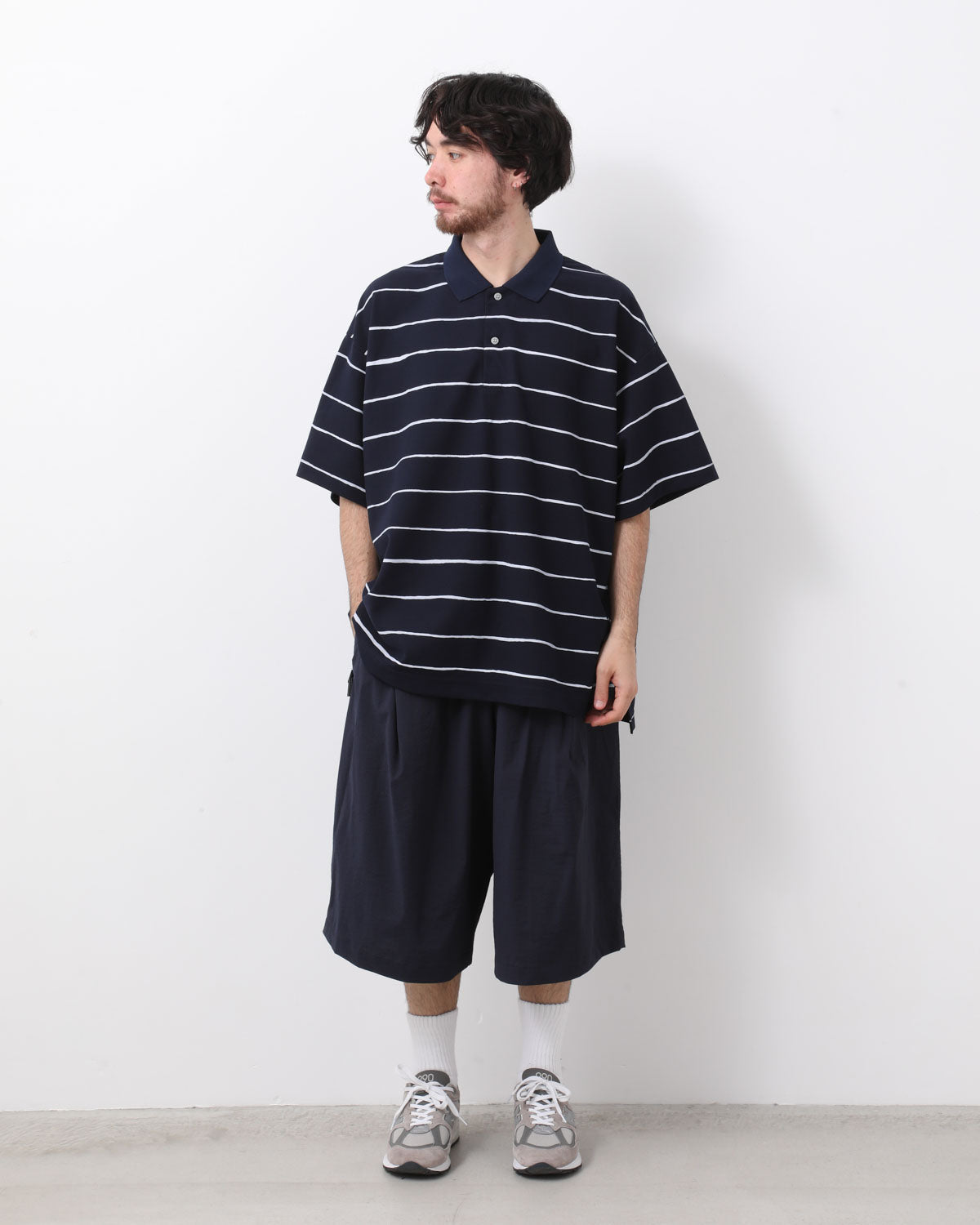 NYLON BAGGY LONG SHORTS