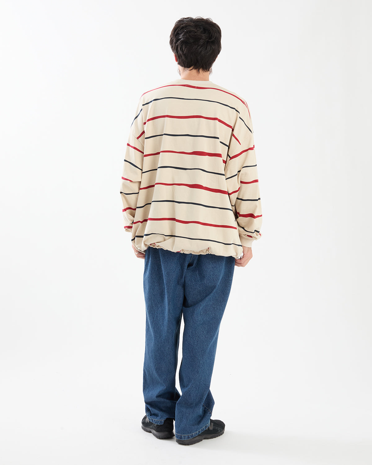 TWO TUCK WIDE PANTS (DENIM)