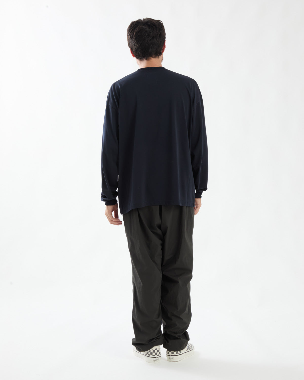 WIDE TAPERED EASY PANTS (NYLON)