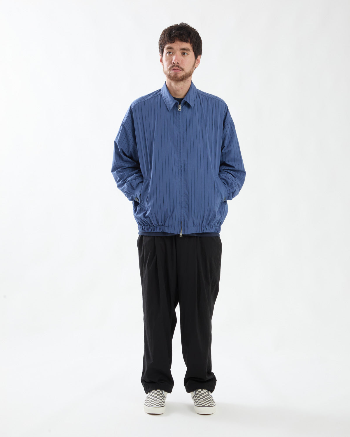 WIDE TAPERED EASY PANTS (NYLON)