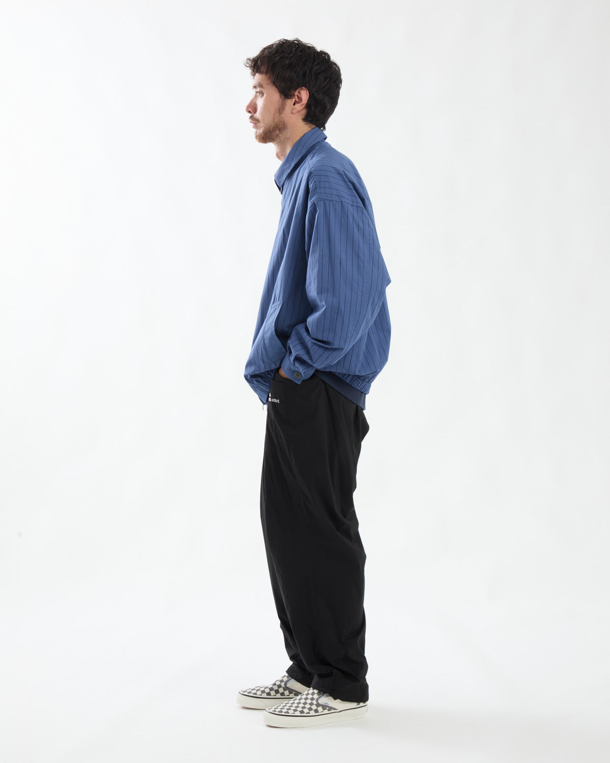 WIDE TAPERED EASY PANTS (NYLON)
