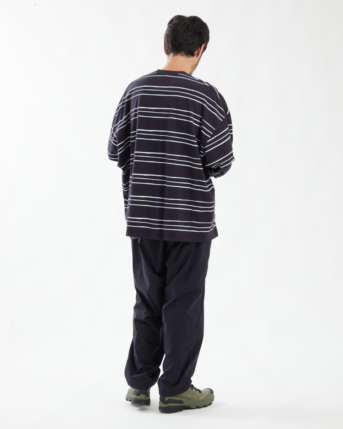 WIDE TAPERED EASY PANTS (NYLON)
