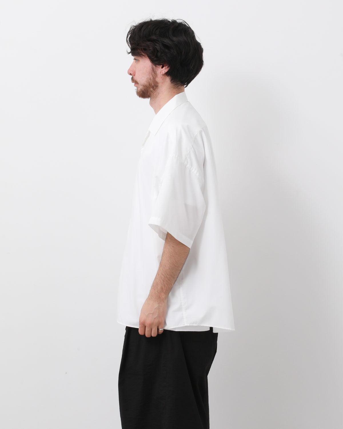 P/C OPEN COLLAR SS SHIRT