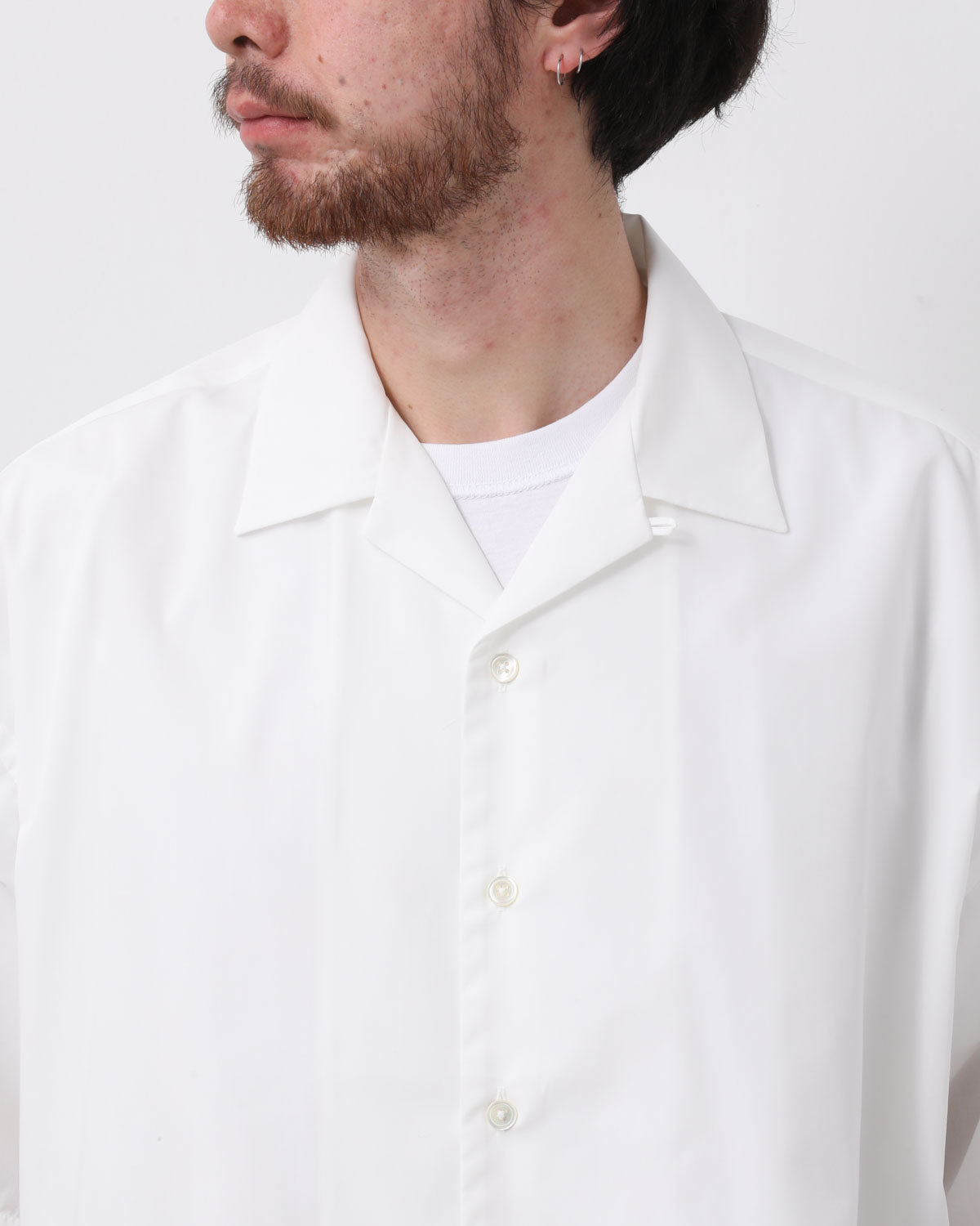 P/C OPEN COLLAR SS SHIRT