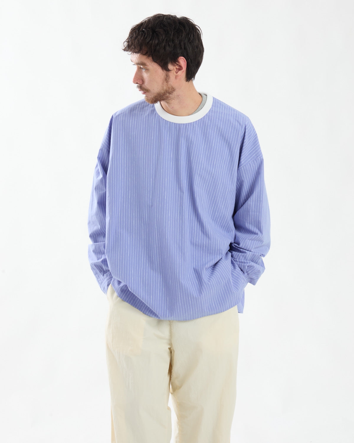 STRIPE CREWNECK SHIRT