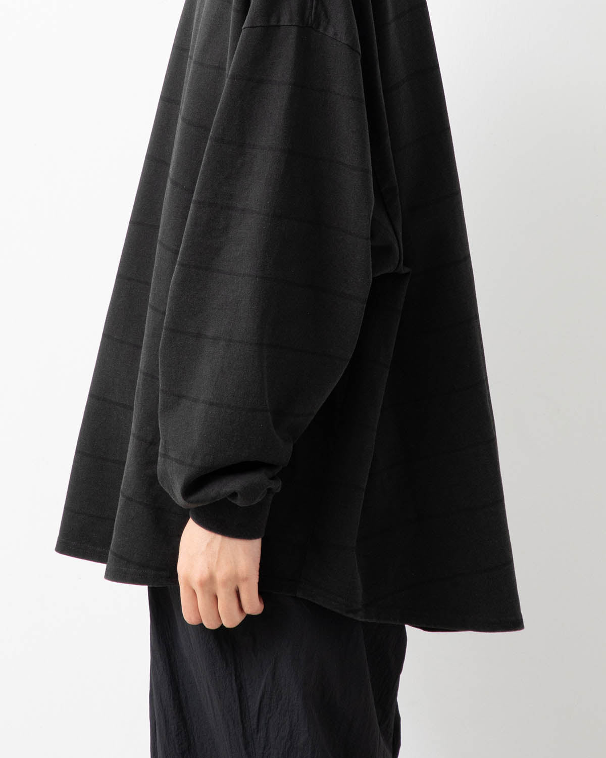 SIDE STRIPE SUPER BIG LS TEE (DISCHARGED)