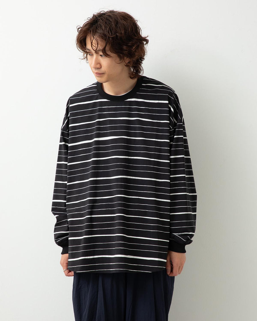 SUPER BIG MIX STRIPE LS NYLON TEE – COVERCHORD