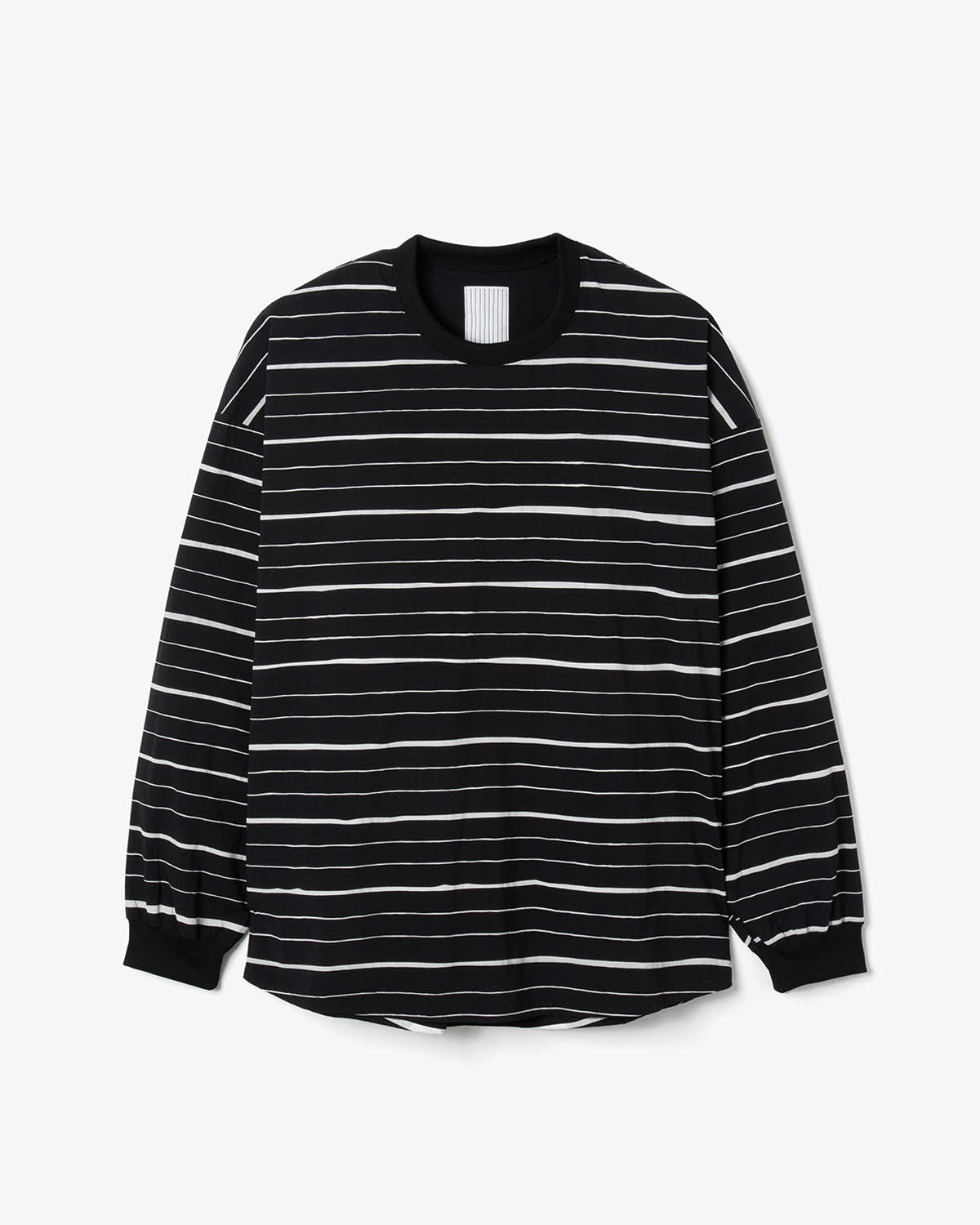 SUPER BIG MIX STRIPE LS NYLON TEE