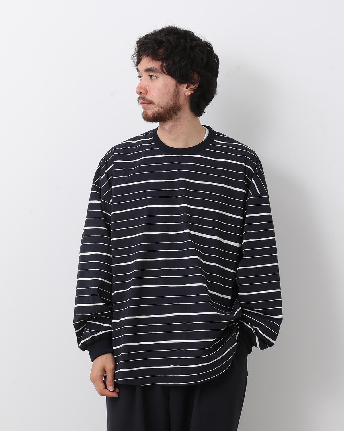 SUPER BIG MIX STRIPE LS NYLON TEE – COVERCHORD