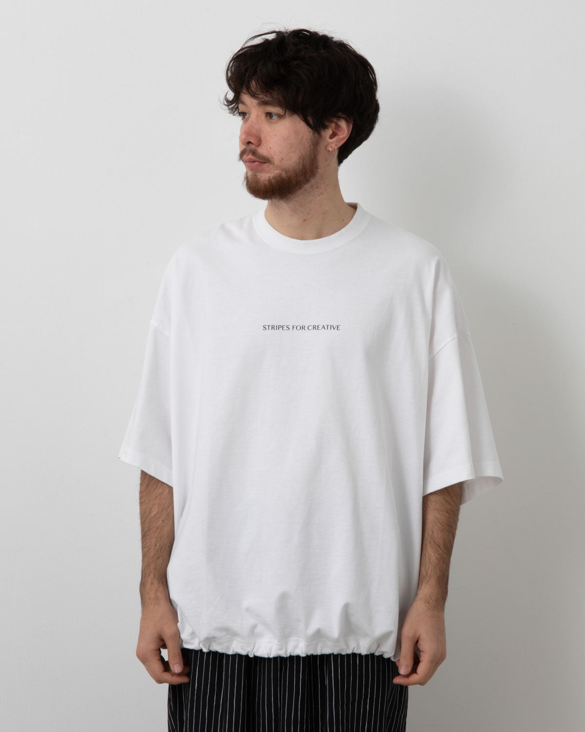 SUPER BIG SS TEE W/ DRAWSTRINGS