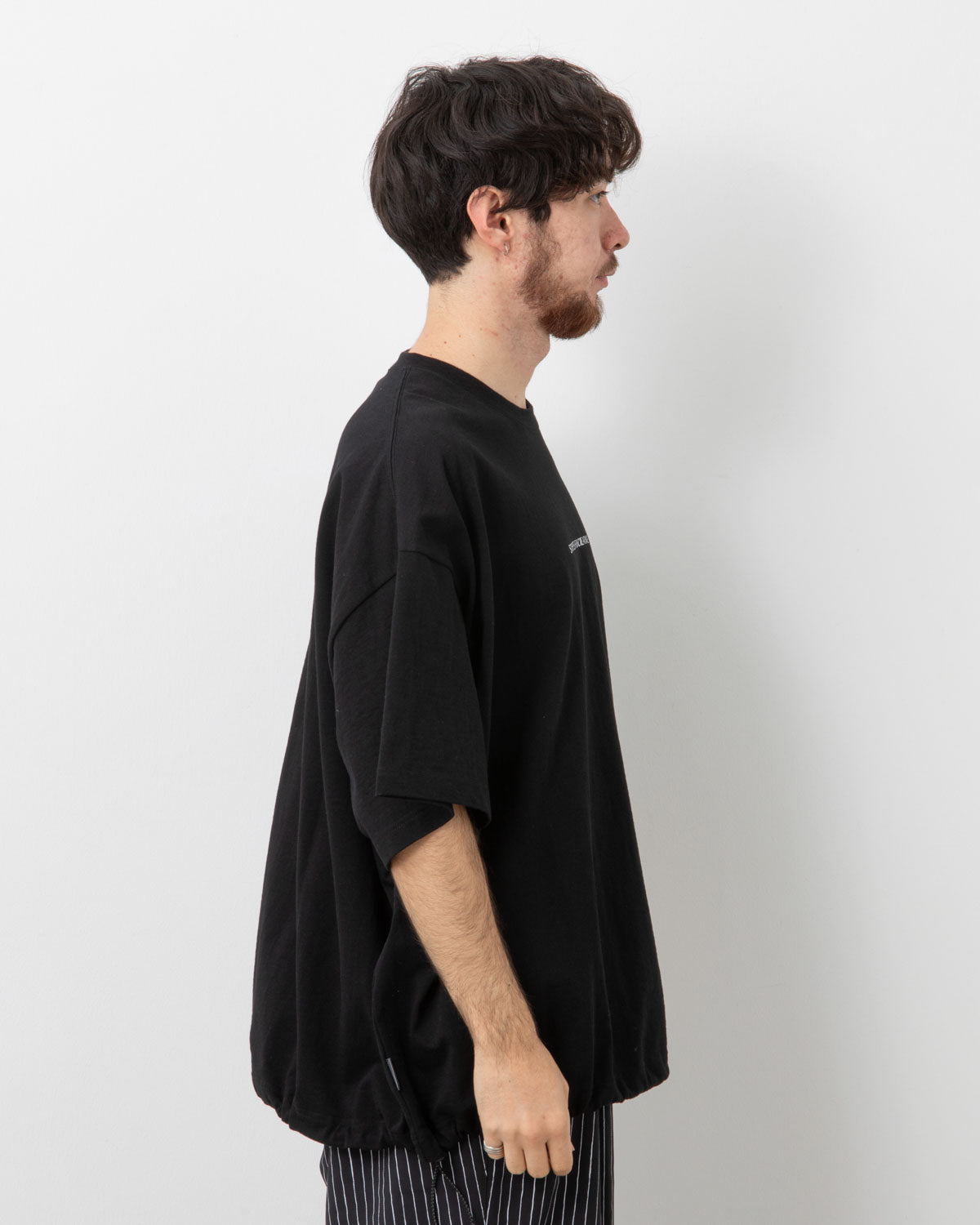 SUPER BIG SS TEE W/ DRAWSTRINGS