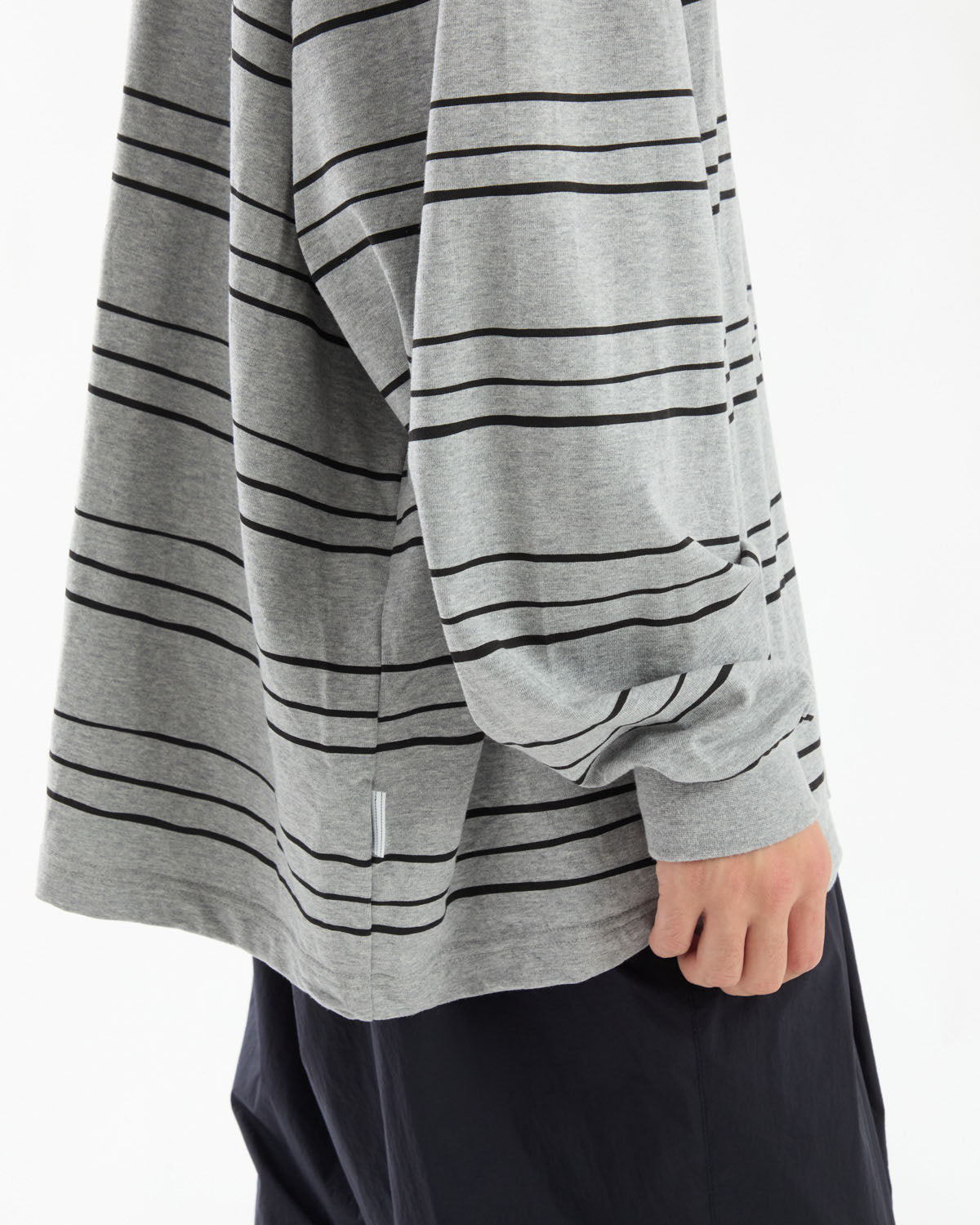SUPER BIG LS TEE (MULTI STRIPE)