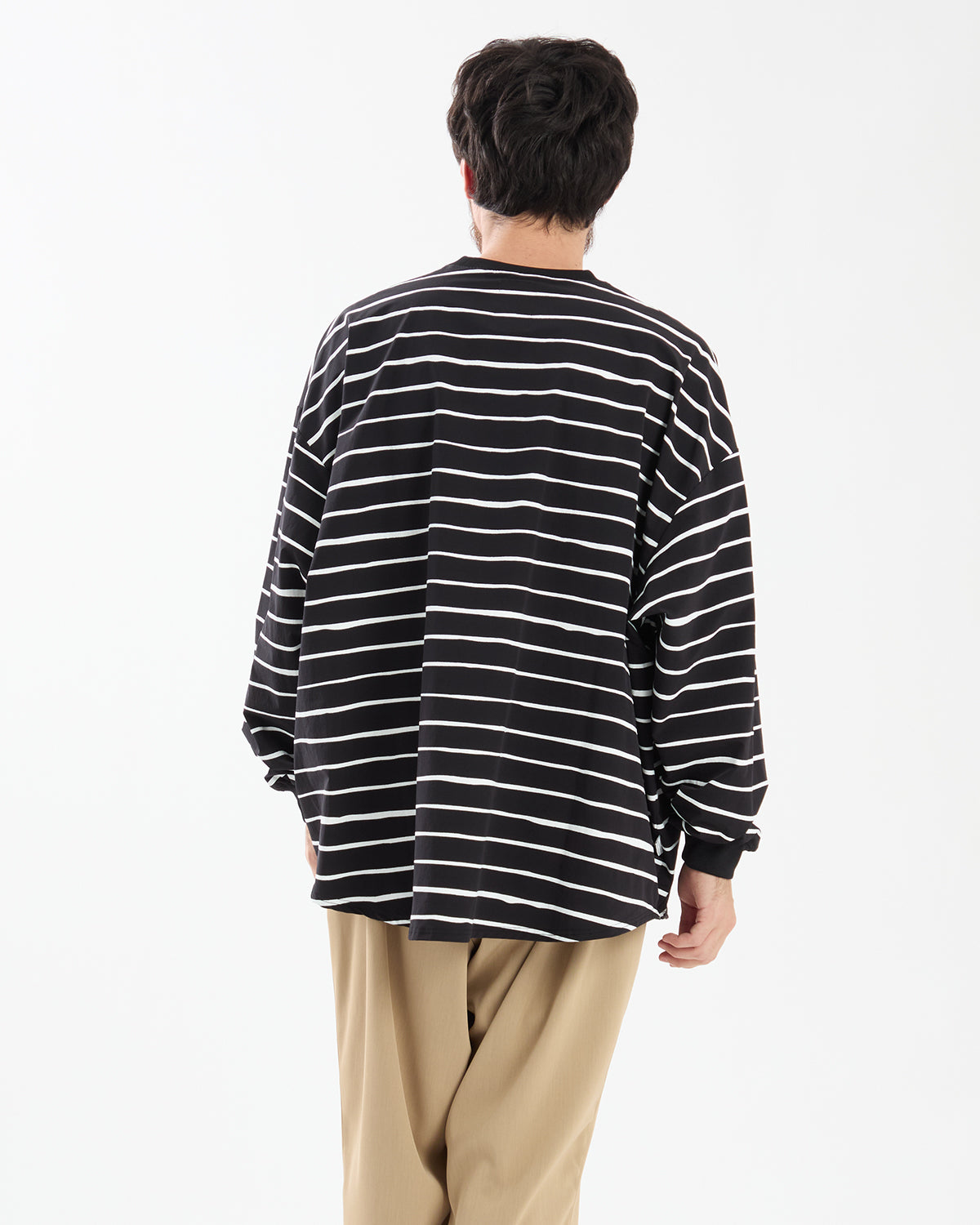 SUPER BIG LS TEE (NYLON STRIPE)