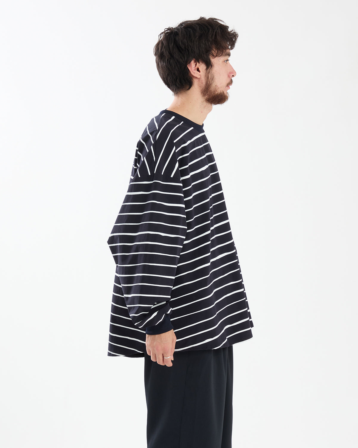 SUPER BIG LS TEE (NYLON STRIPE)