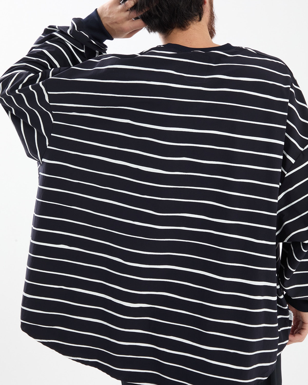 SUPER BIG LS TEE (NYLON STRIPE)