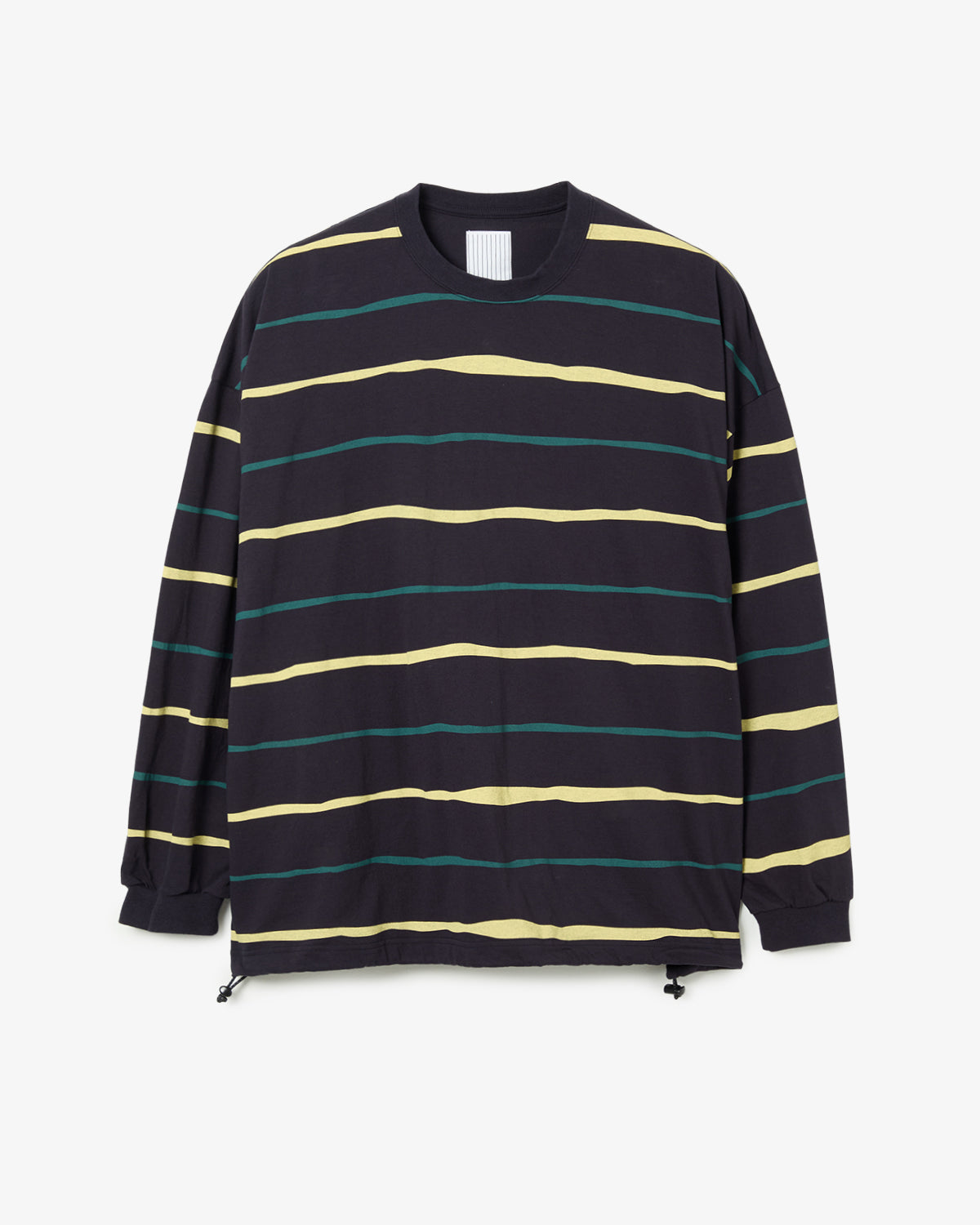 SUPER BIG STRIPE LS TEE (W/DRAWSTRINGS)