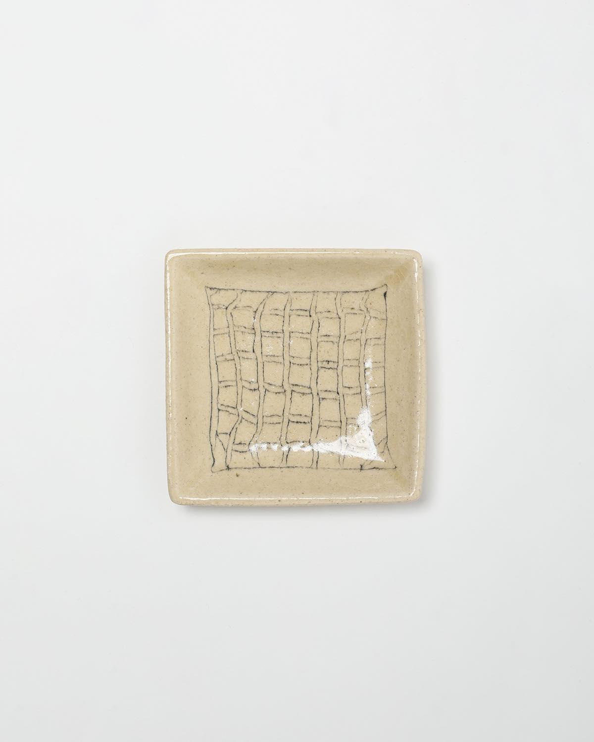 SQUARE SMALL PLATE – MANUSCRIPT PAPER
