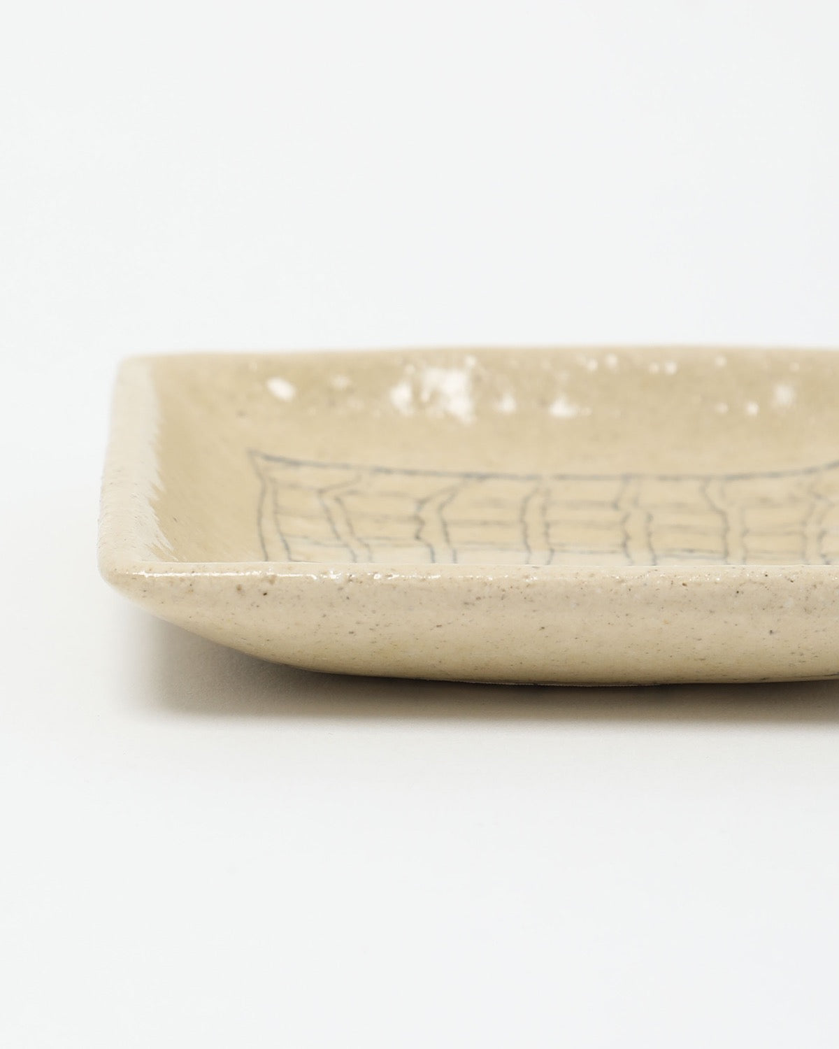 SQUARE SMALL PLATE – MANUSCRIPT PAPER