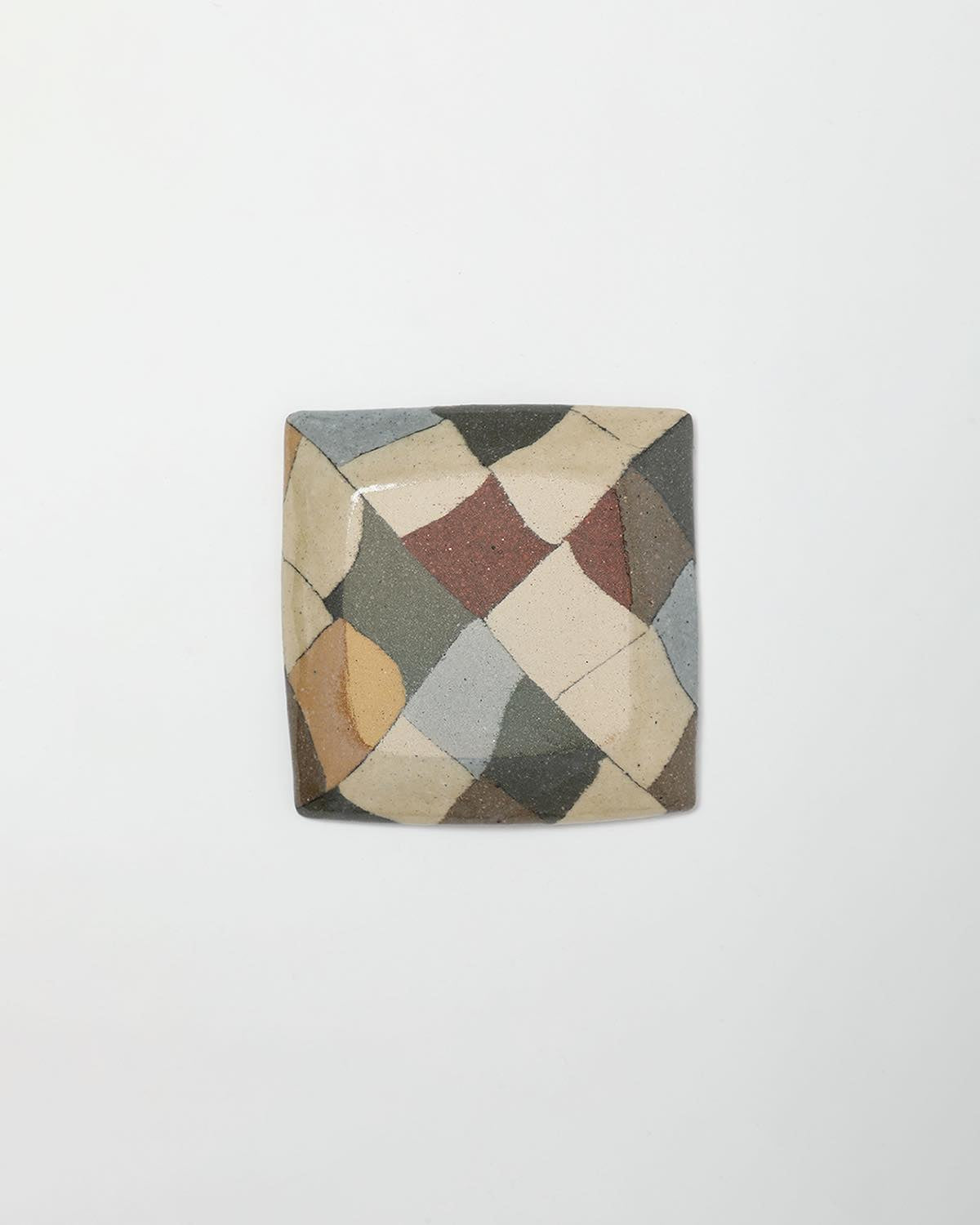 SQUARE SMALL PLATE – BRICK