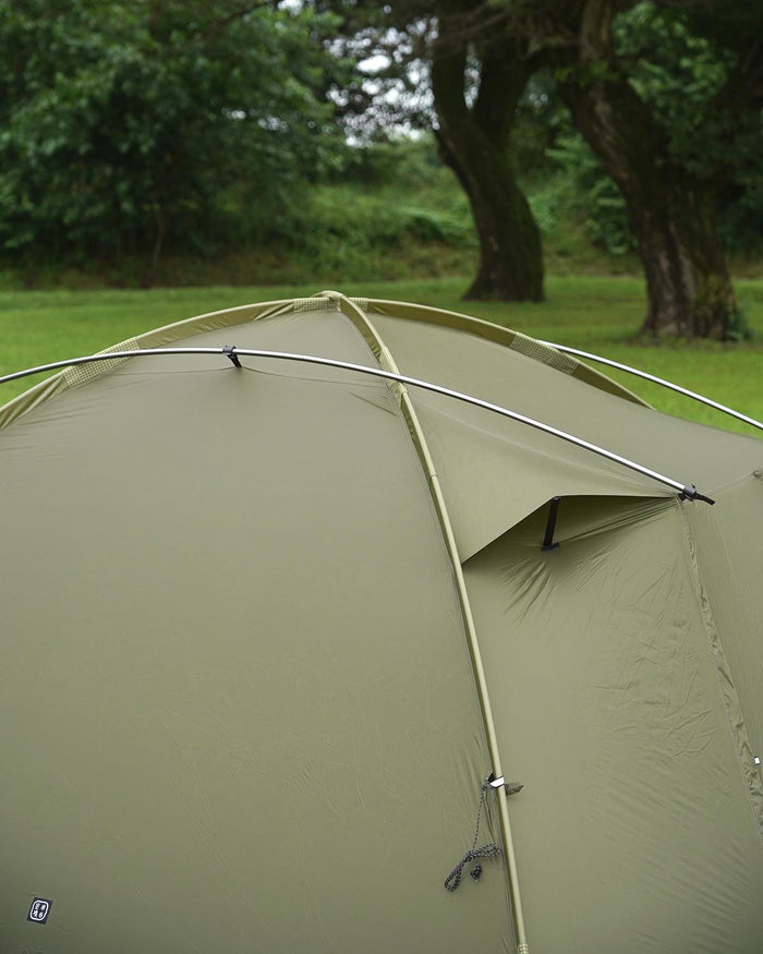 テント・タープ Hachi NINEHILLS ヘキサタープ YOGAI サンド (4人用) タープテント