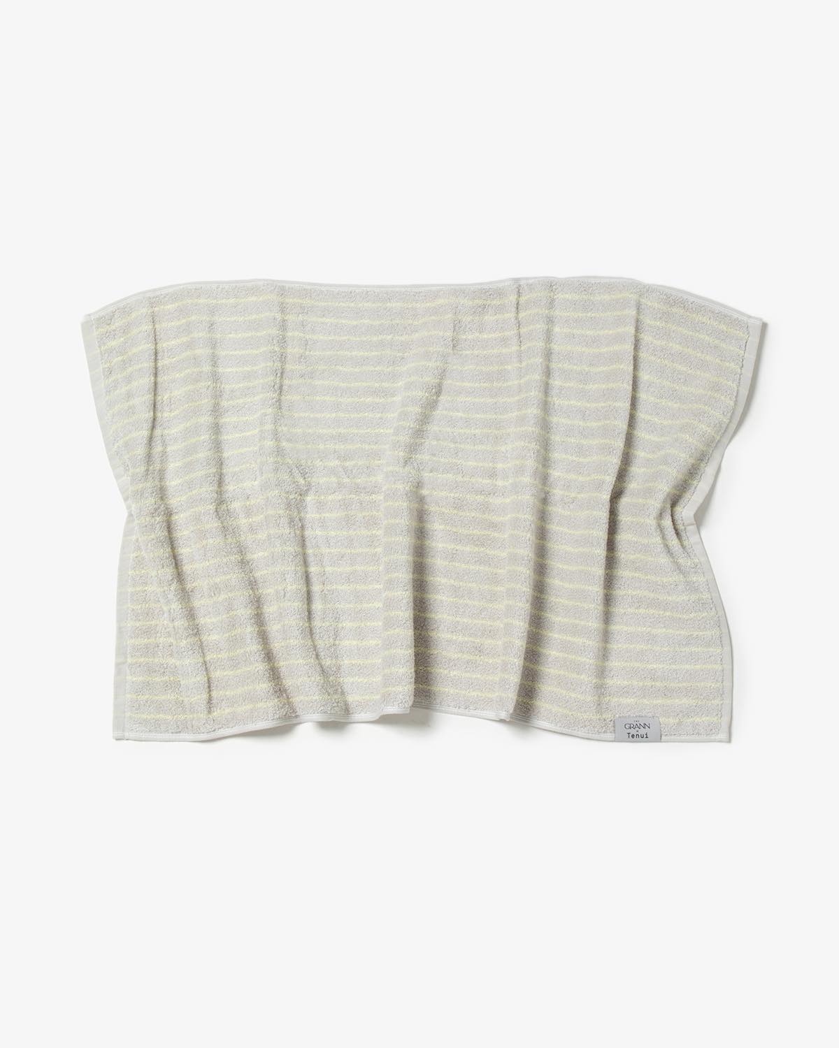 TENUI X THE GRANN FACE TOWEL ANTARCTICA GRAY STRIPES 2P