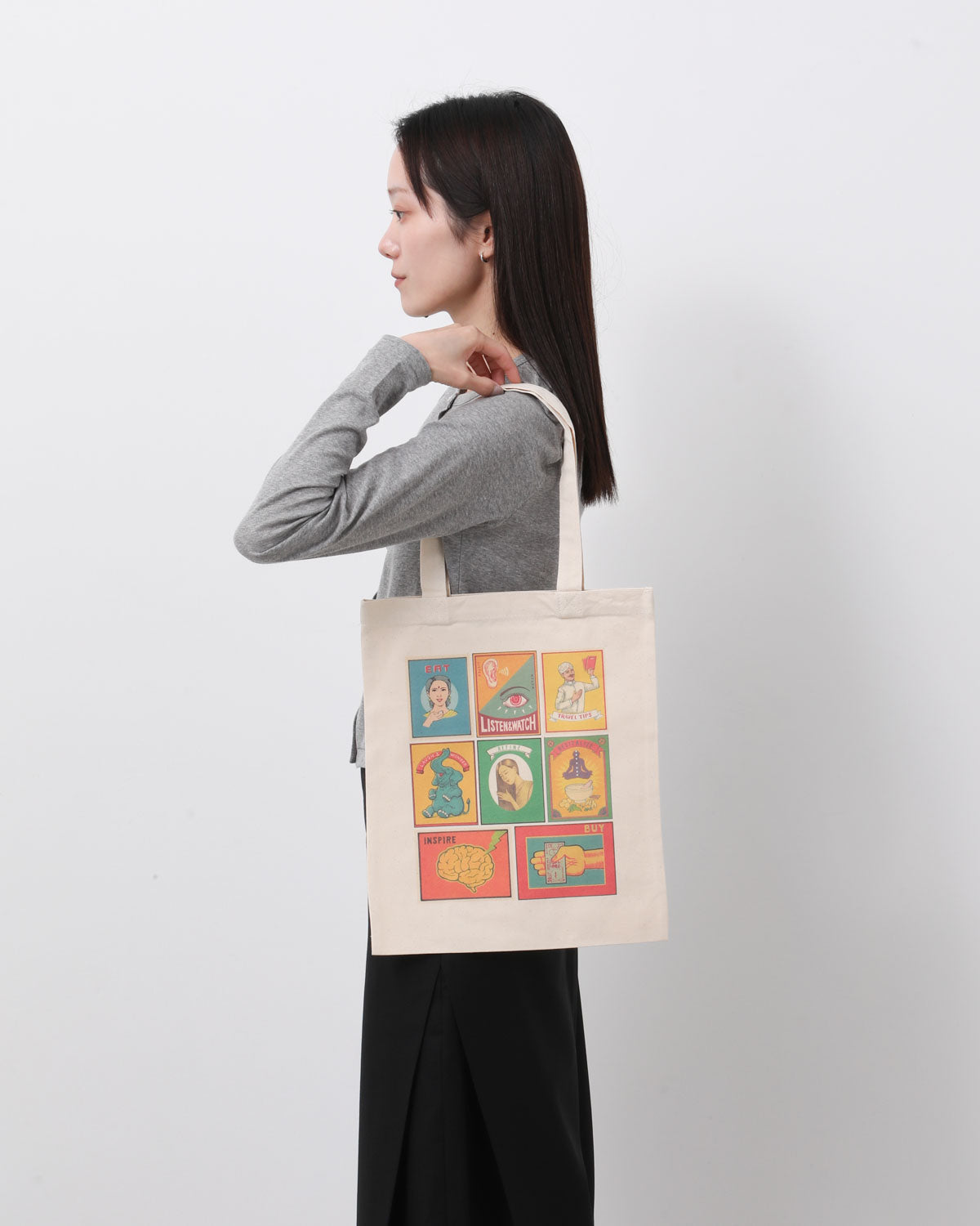 TRANSIT KERALA TOTE BAG / ILLUSTRATION BY NAOKI SHOJI