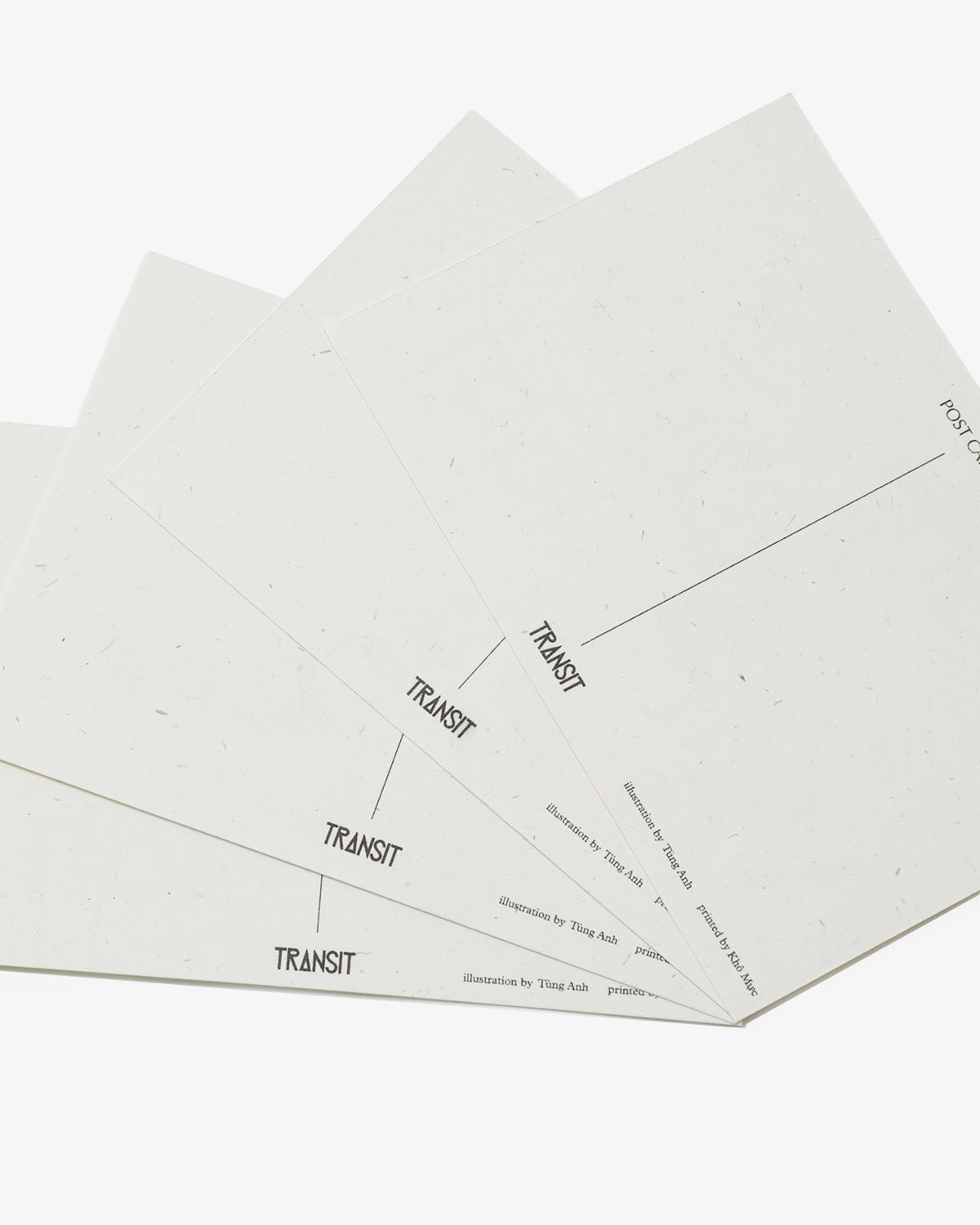 VIETNAM RISOGRAPH POSTCARD SET (4pcs) / ILLUSTRATION by Tùng Anh