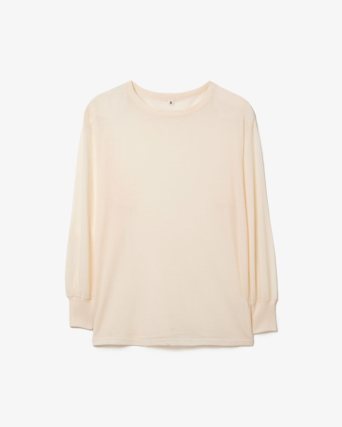 SHEER GEORGETTE COTTON CREWNECK PULLOVER