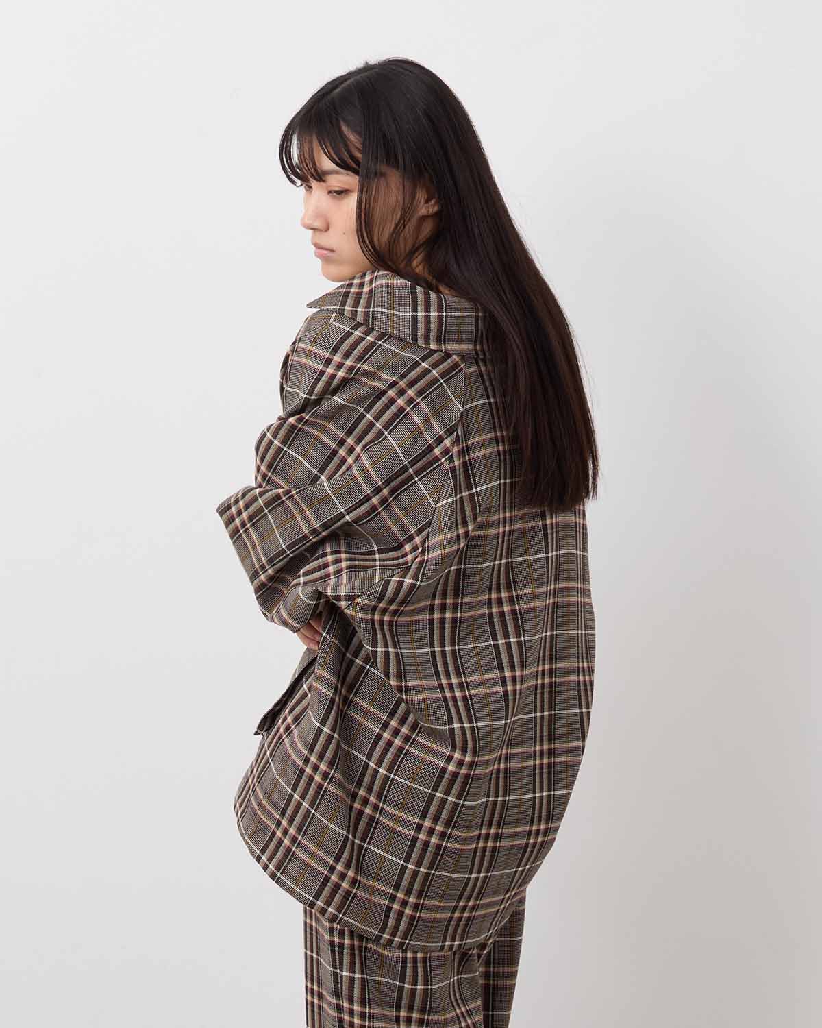 TRADITINAL PLAID BLOUSON