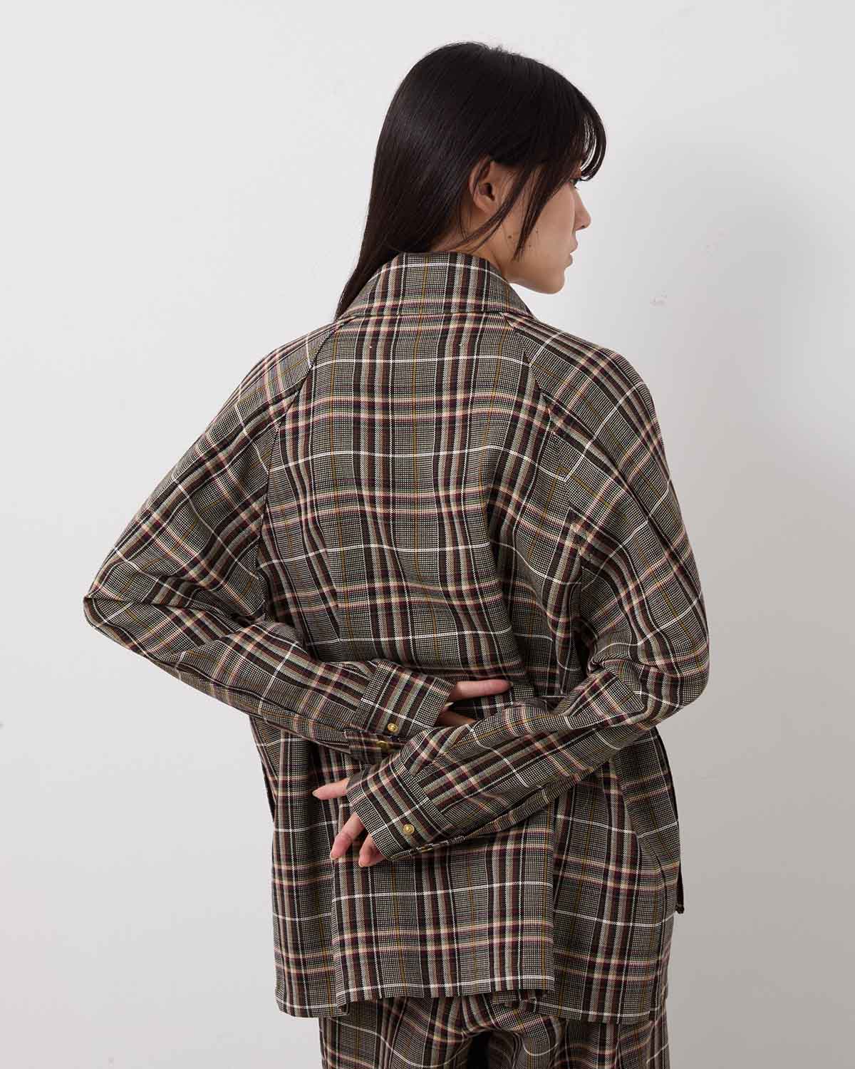 TRADITINAL PLAID BLOUSON