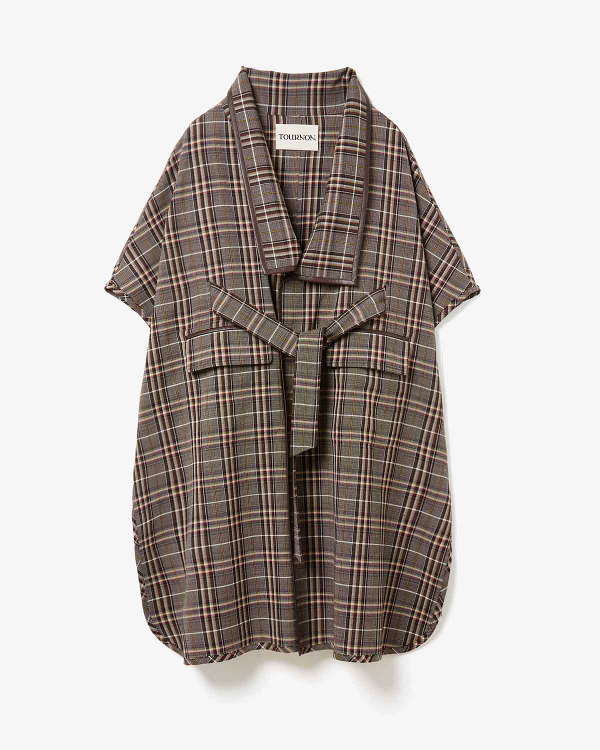 TRADITINAL PLAID CAPE