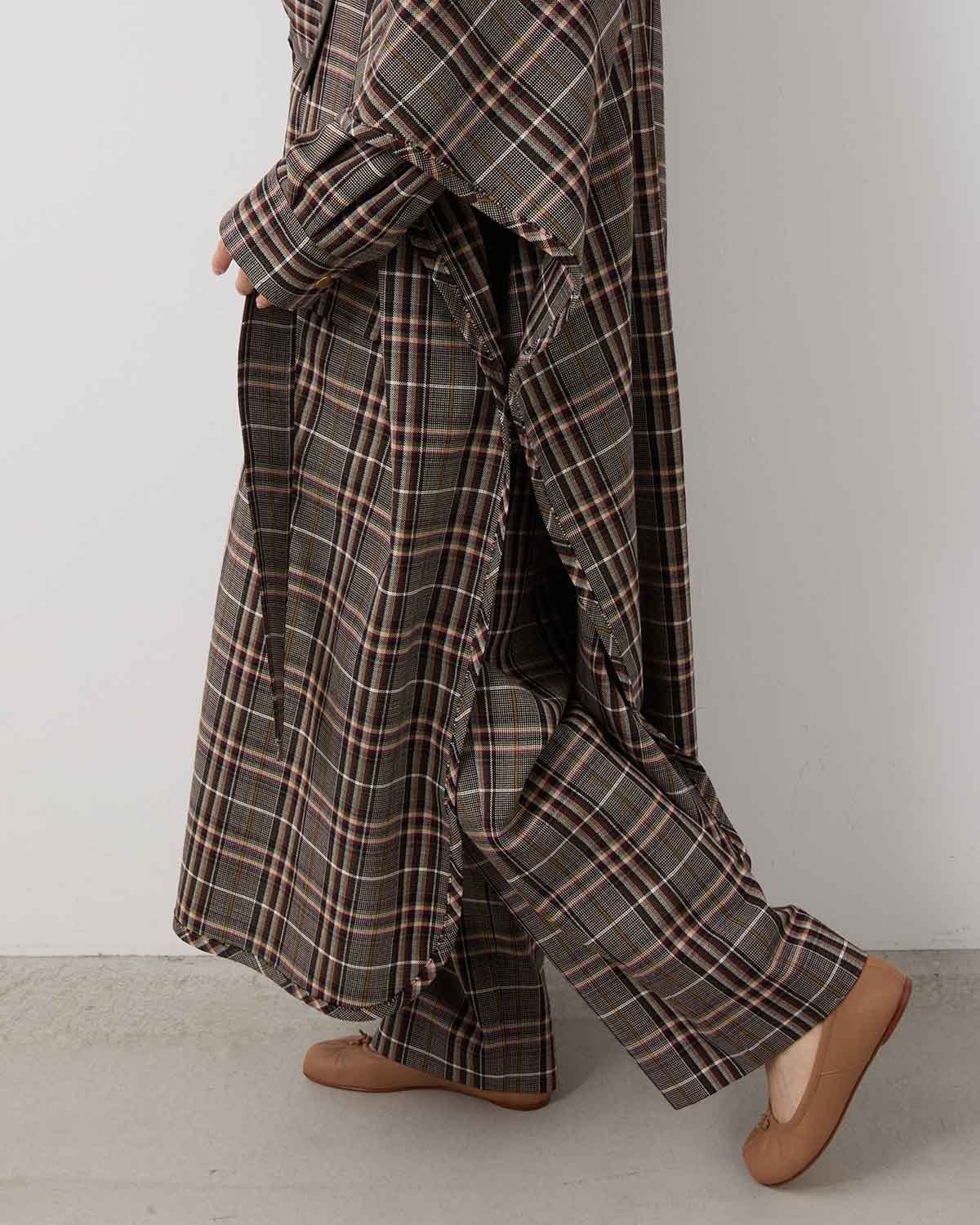TRADITINAL PLAID CAPE