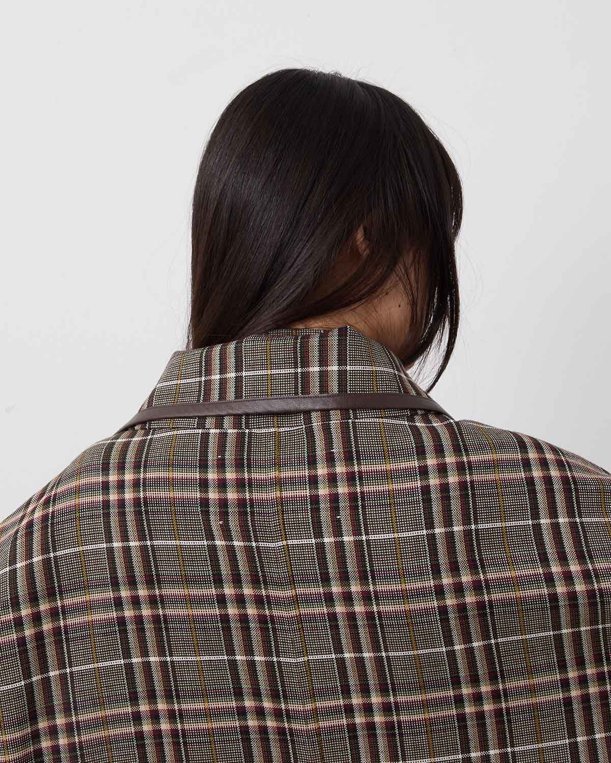 TRADITINAL PLAID CAPE