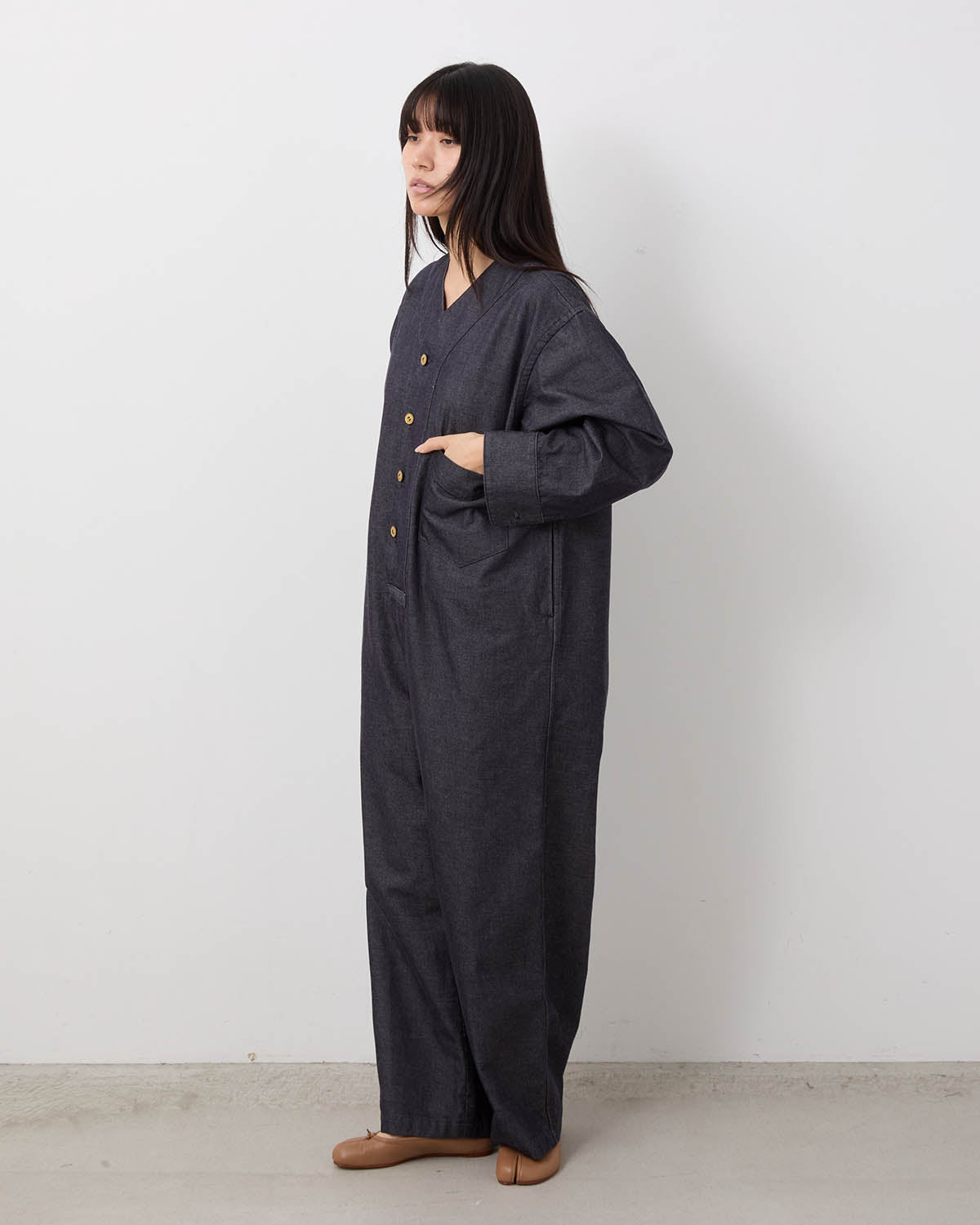 FINX CHAMBRAY JUMPSUIT