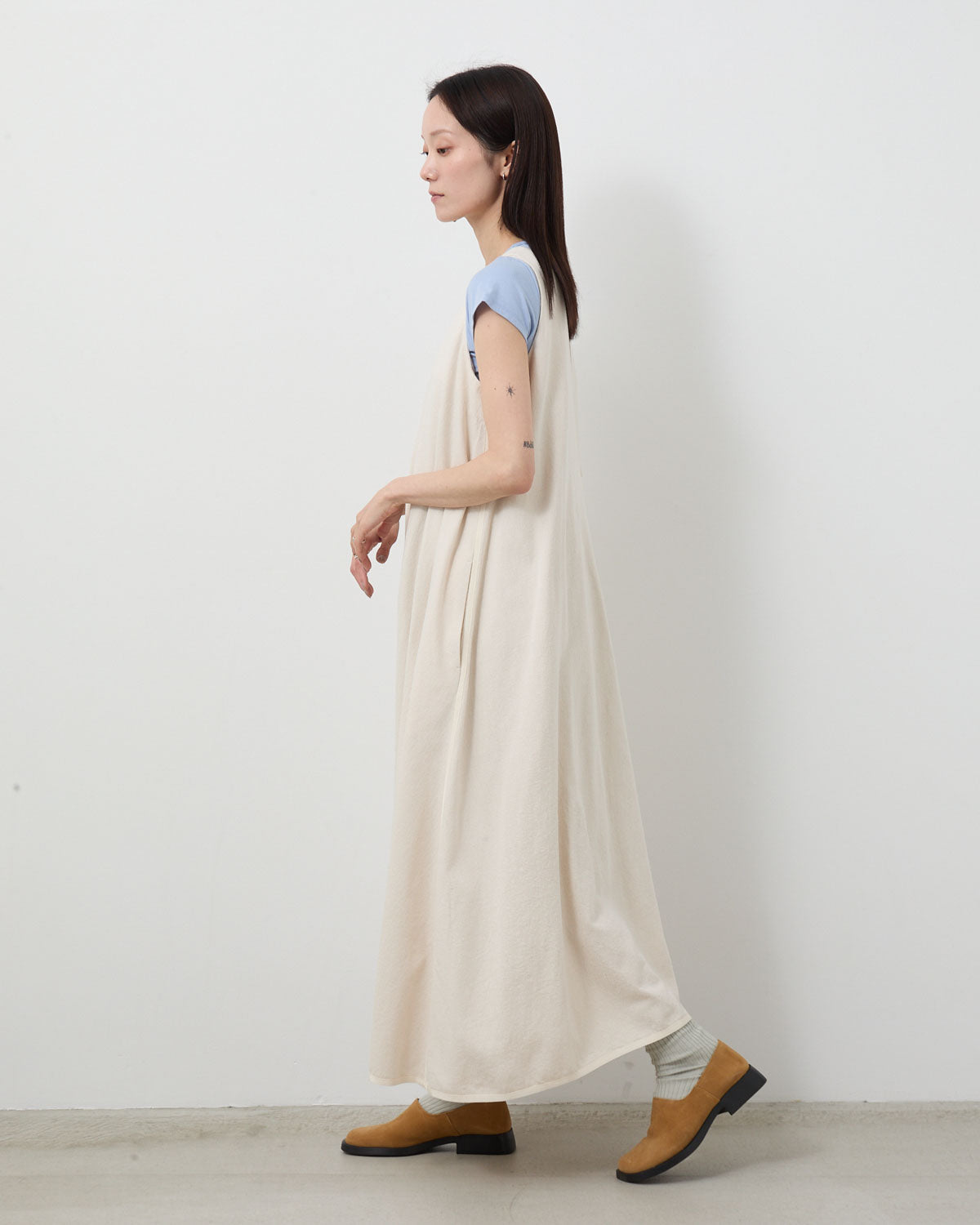 C/S CHAMBRAY A-LINE DRESS