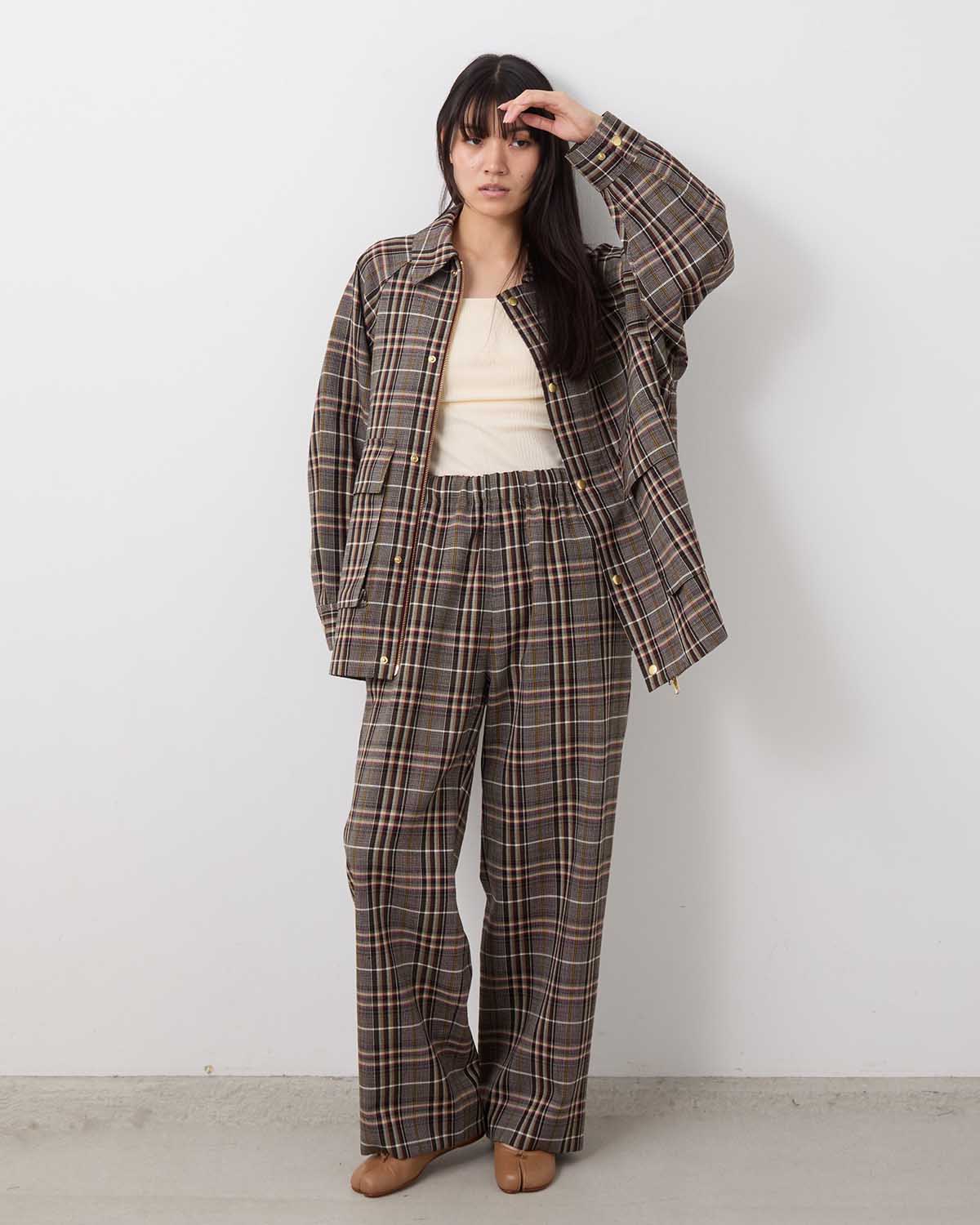 TRADITINAL PLAID PANTS