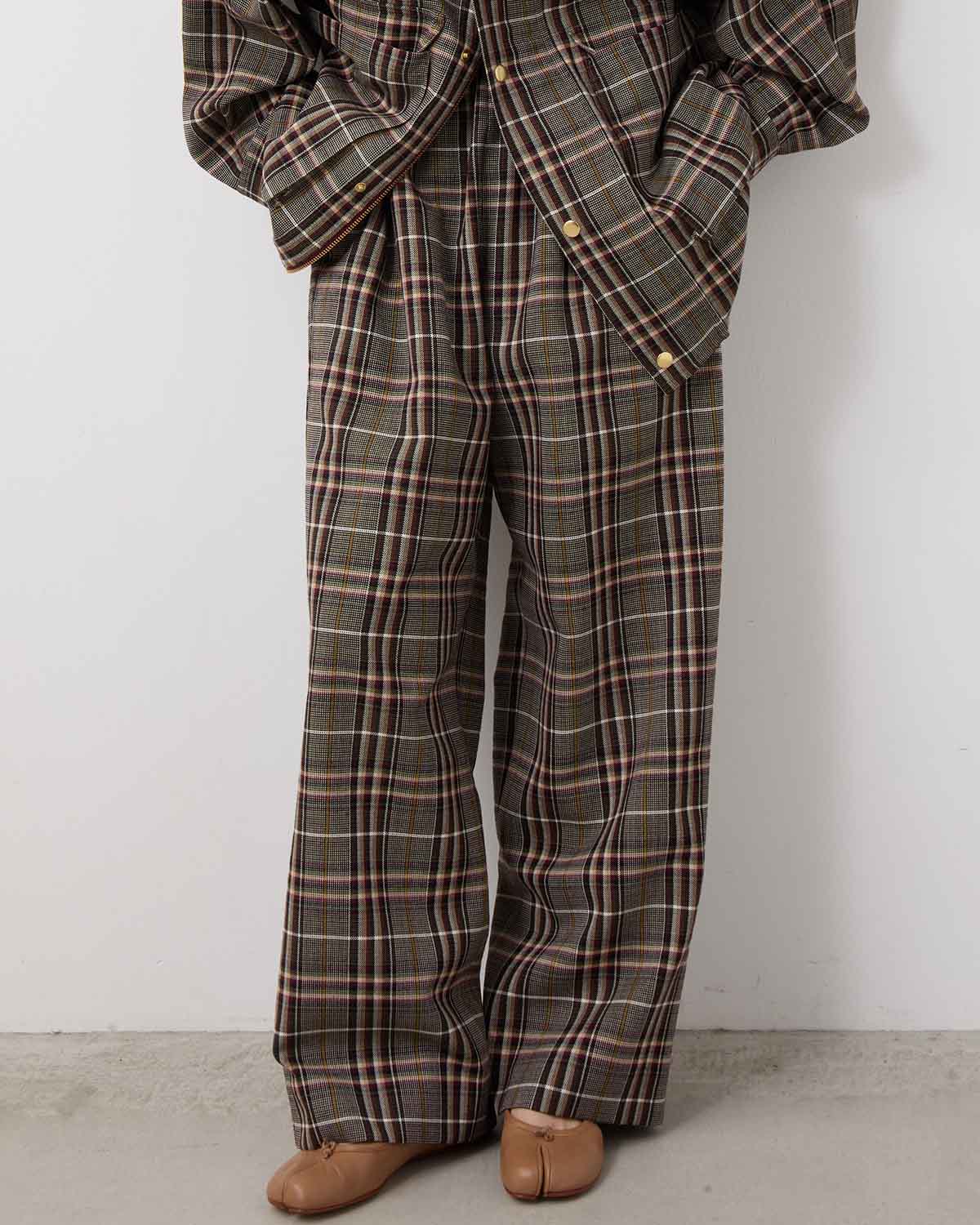 TRADITINAL PLAID PANTS