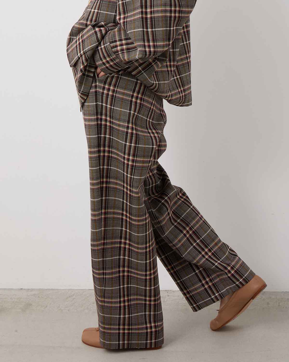 TRADITINAL PLAID PANTS