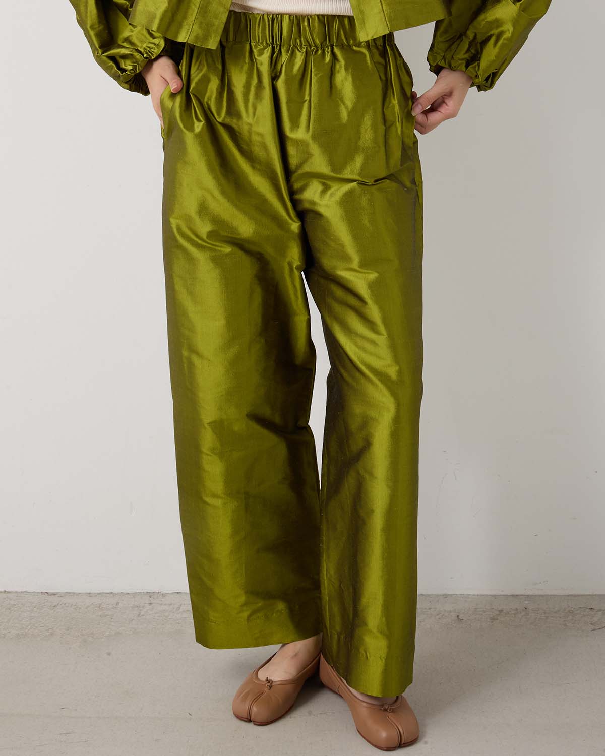 SILK DUPION PANTS