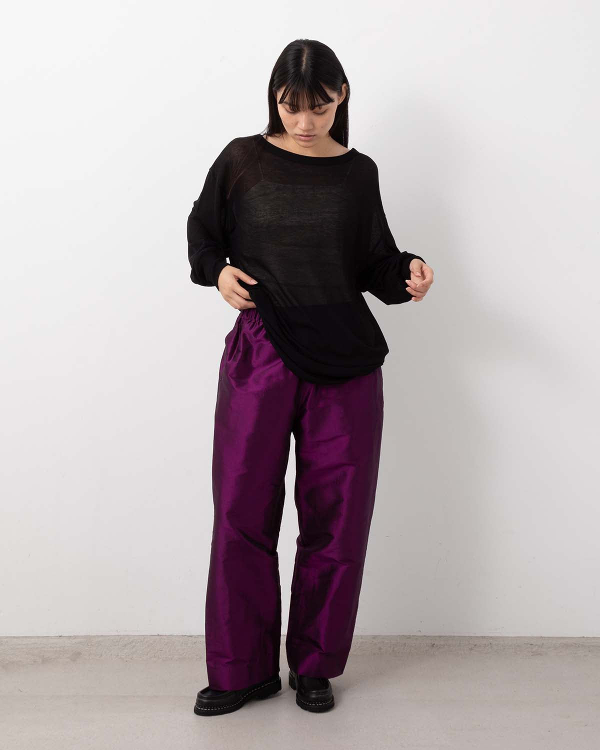 SILK DUPION PANTS