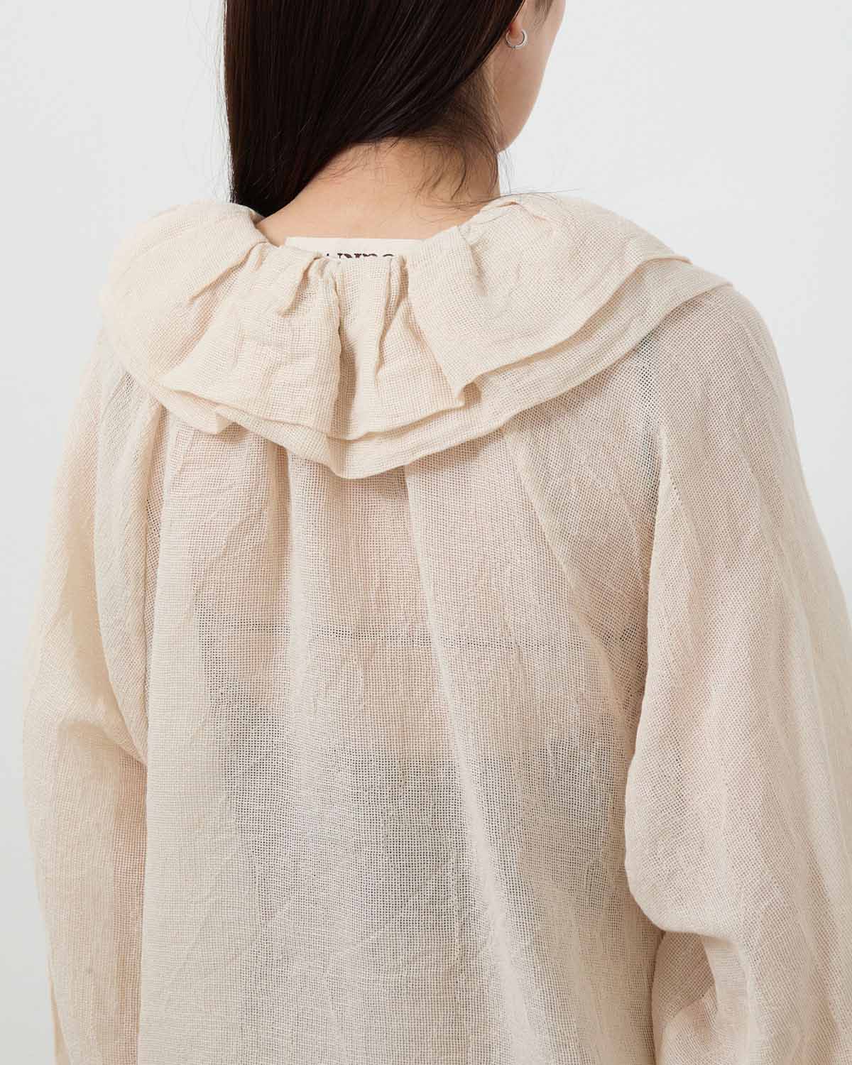 C/L MESH DOUBLE COLLAR BL