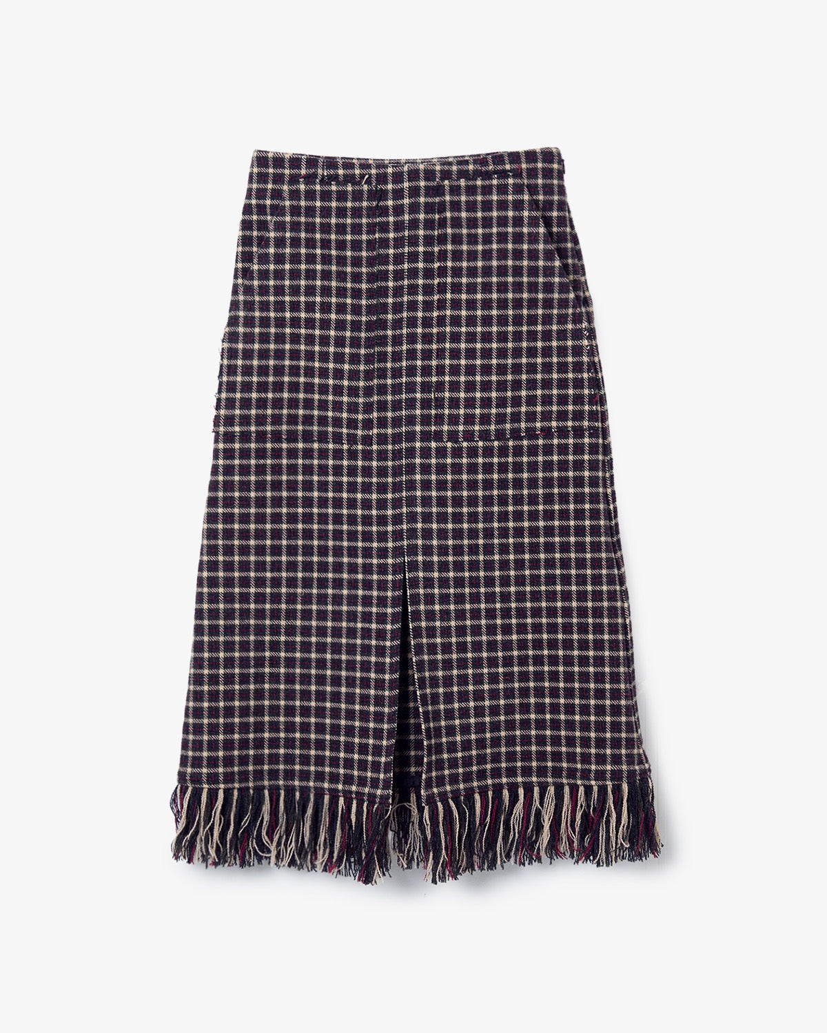 TARTAN PLAID FRINGE SK