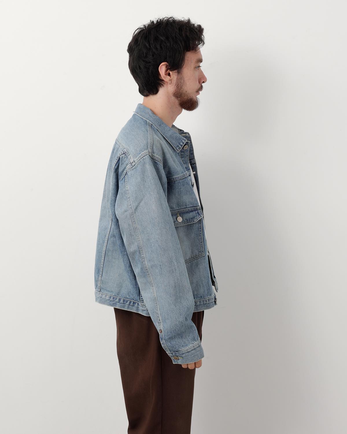 UNLIKELY TIME TRAVEL TRUCKER JACKET 1977WASH