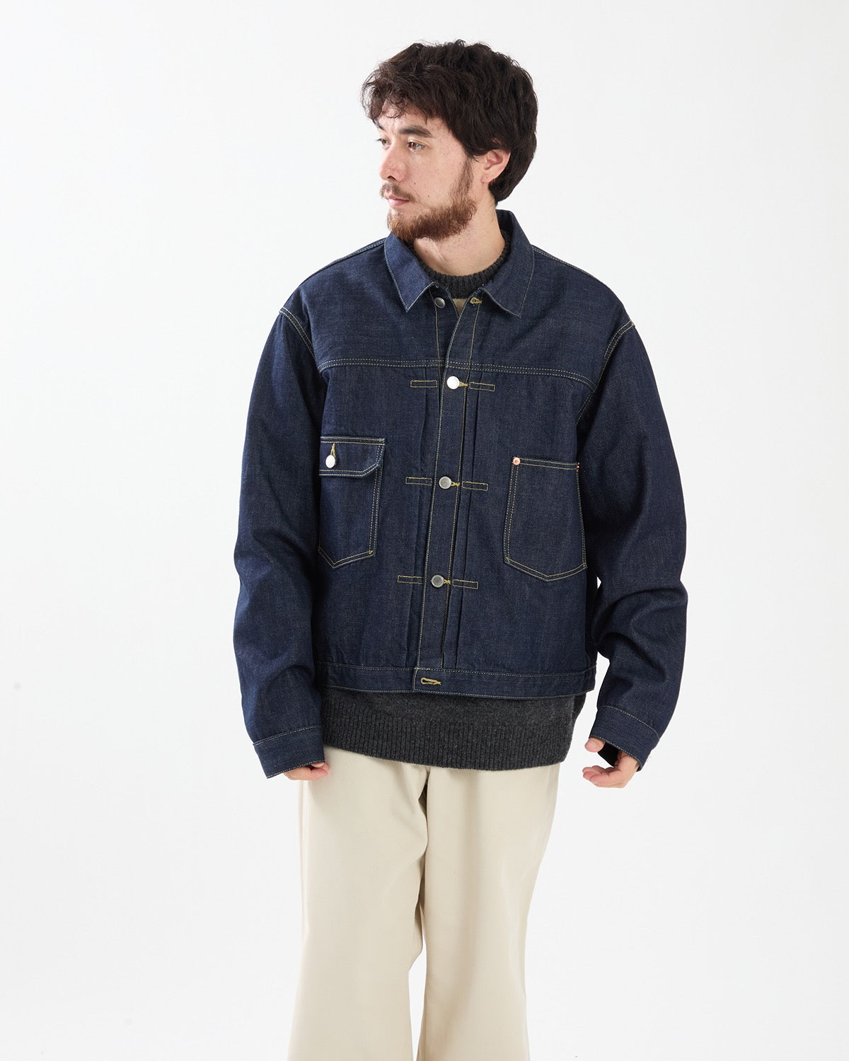 UNLIKELY TIME TRAVEL TRUCKER JACKET AGED DENIM