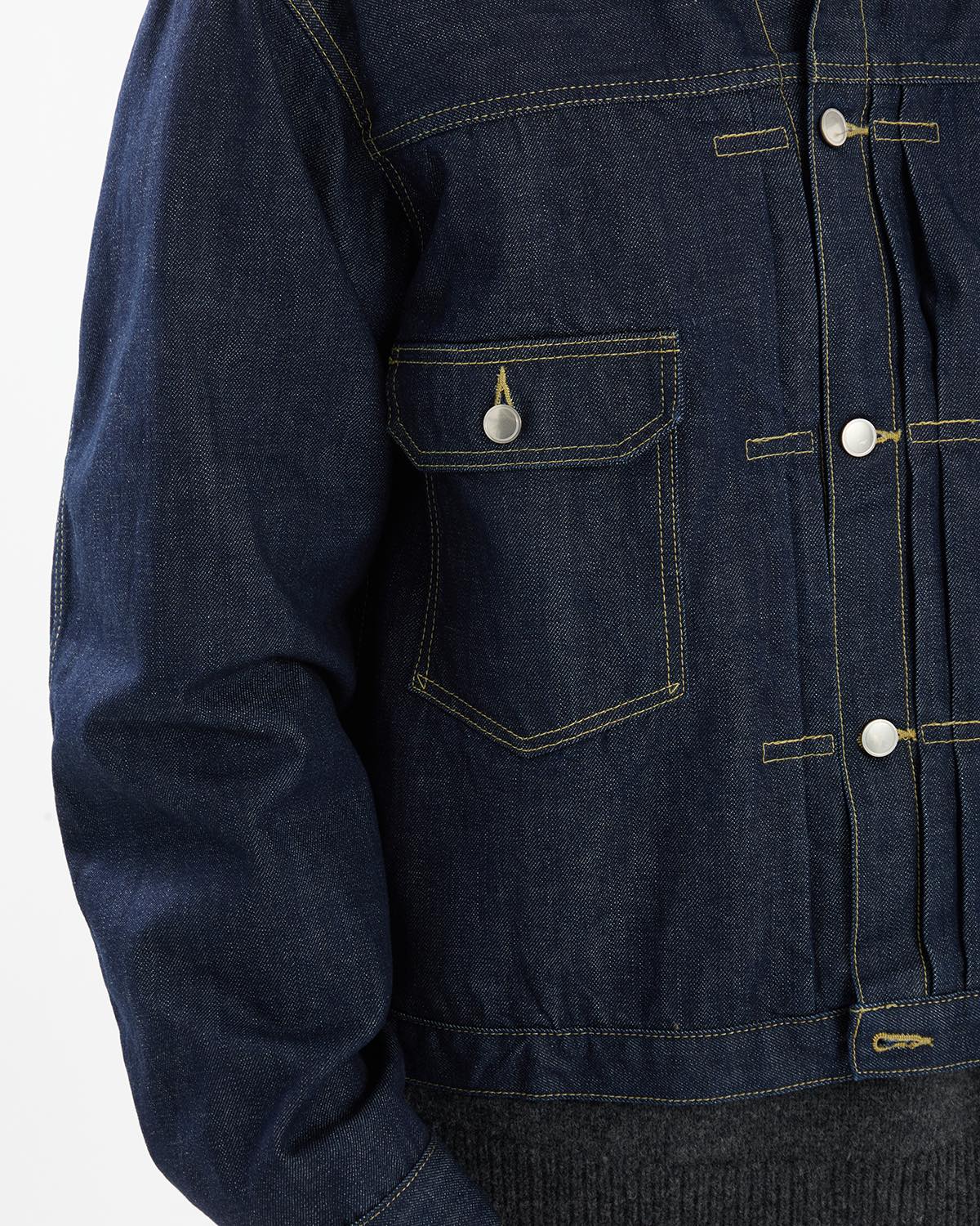 UNLIKELY TIME TRAVEL TRUCKER JACKET AGED DENIM