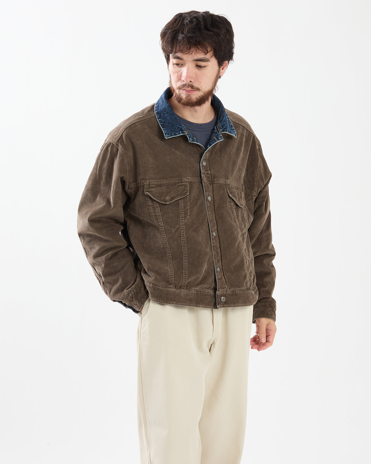 UNLIKELY REVERSIBLE TRUCKER JACKET