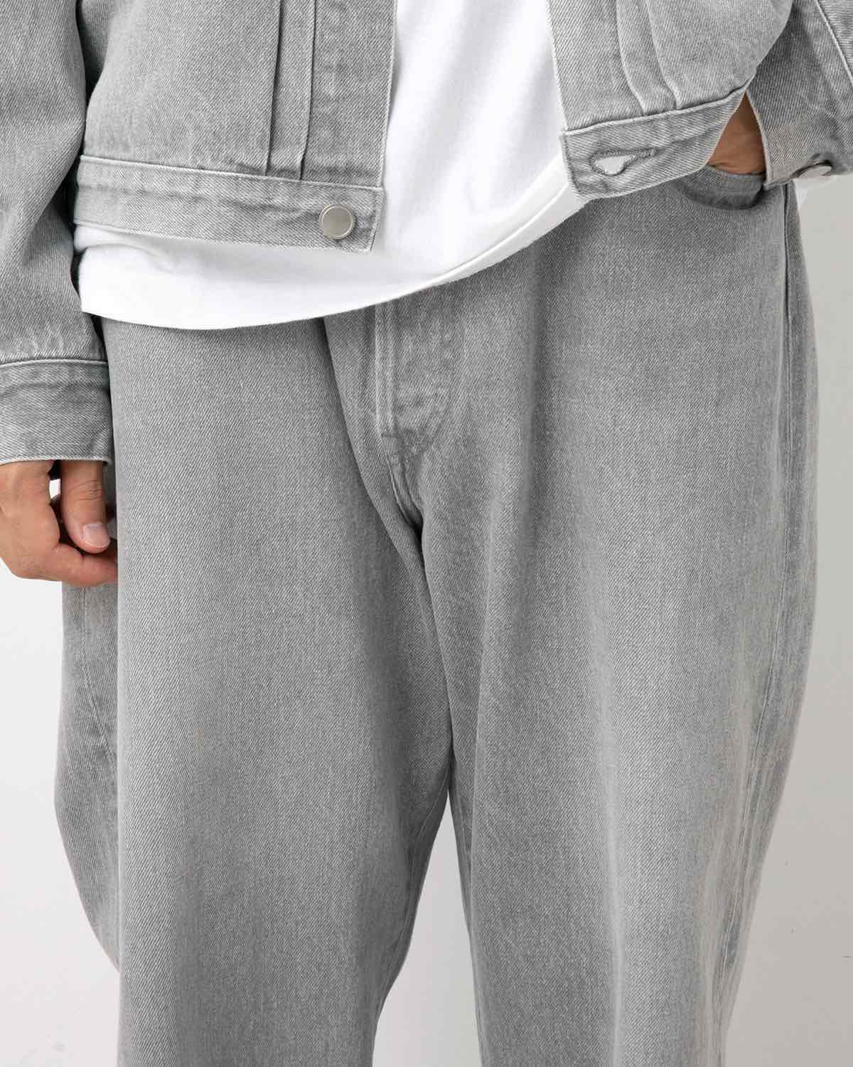 UNLIKELY TIME TRAVEL JEAN WIDE GRAY DENIM