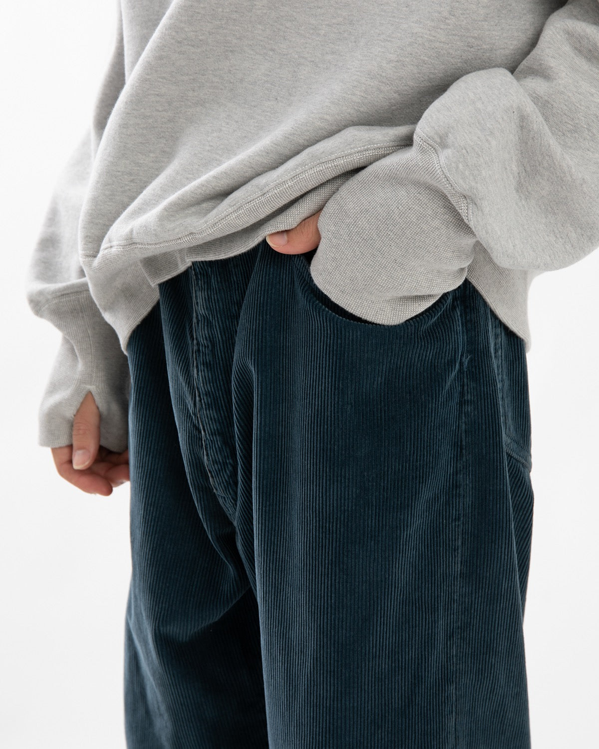 UNLIKELY TIME TRAVEL JEAN WIDE CORDUROY